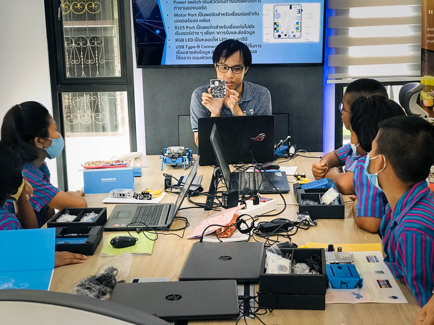 กิจกรรมอบรม MROBOT ระดับชั้นประถมศึกษา